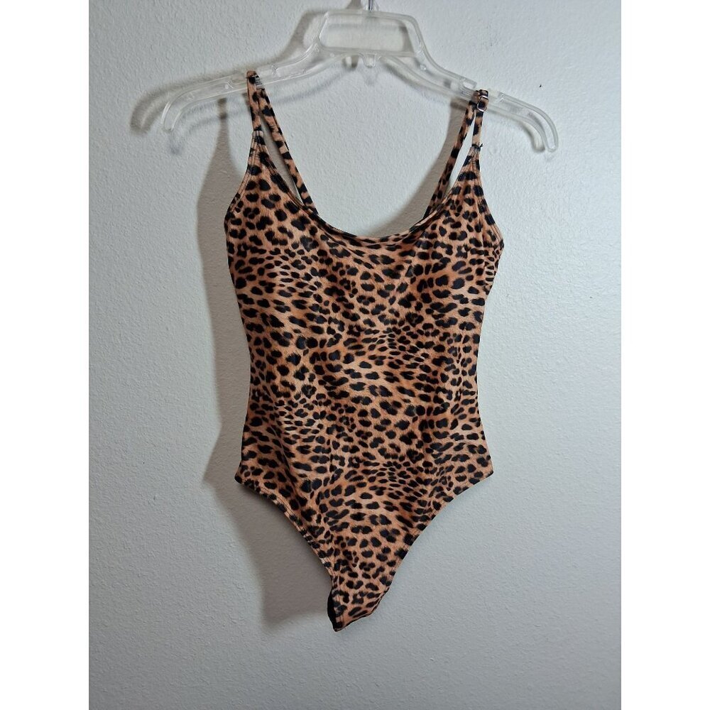 NWOT 1 Piece Swimsuit Summer Beach Pool Vacation Y2K Animal Print Size Small